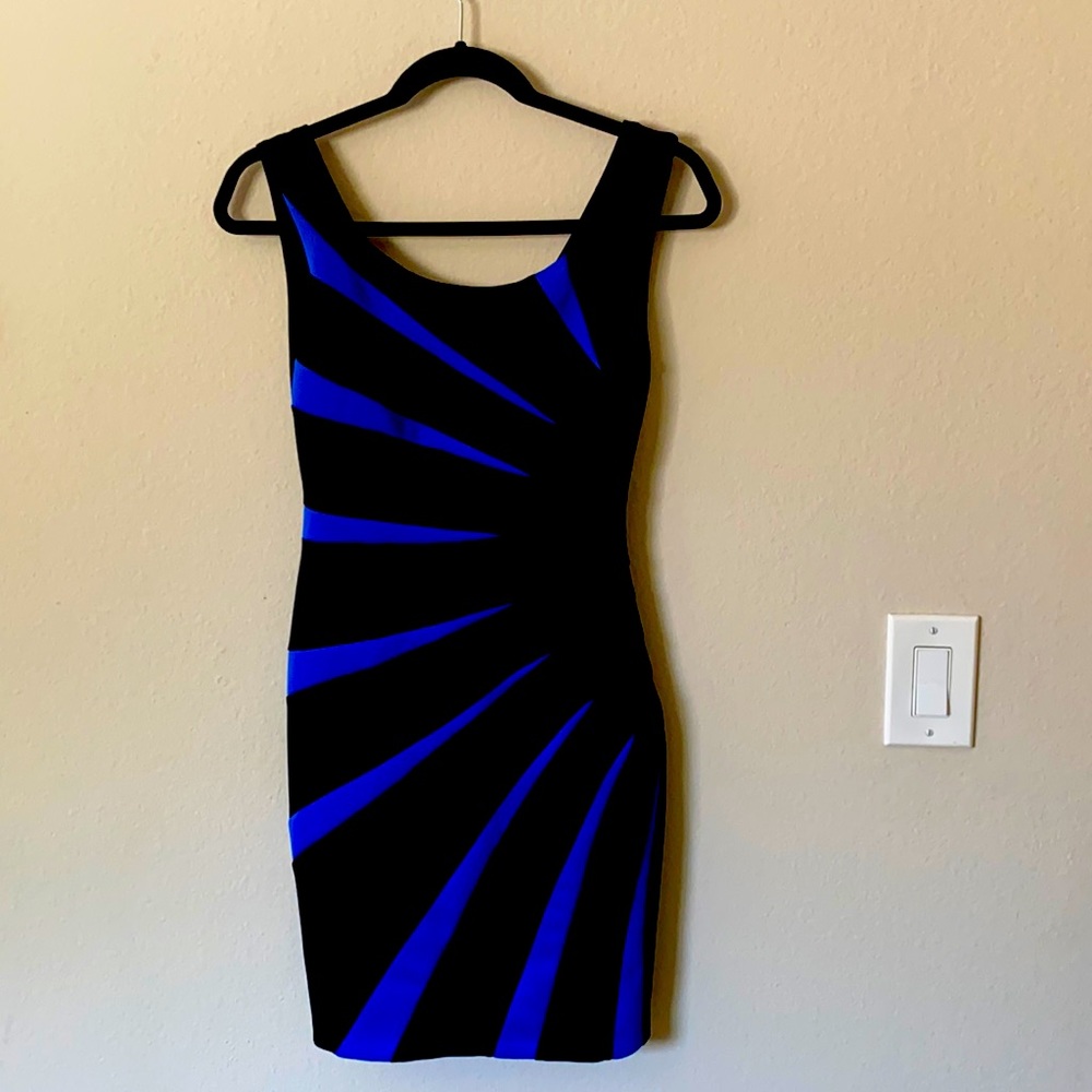 Black&Blue body-con Guess Dress